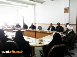 در پردیس حضرت فاطمه الزهرا(س) یزد برگزار شد :

 سومین جلسه شورای فرهنگی و اجتماعی دانشگاه فرهنگیان استان یزد 5