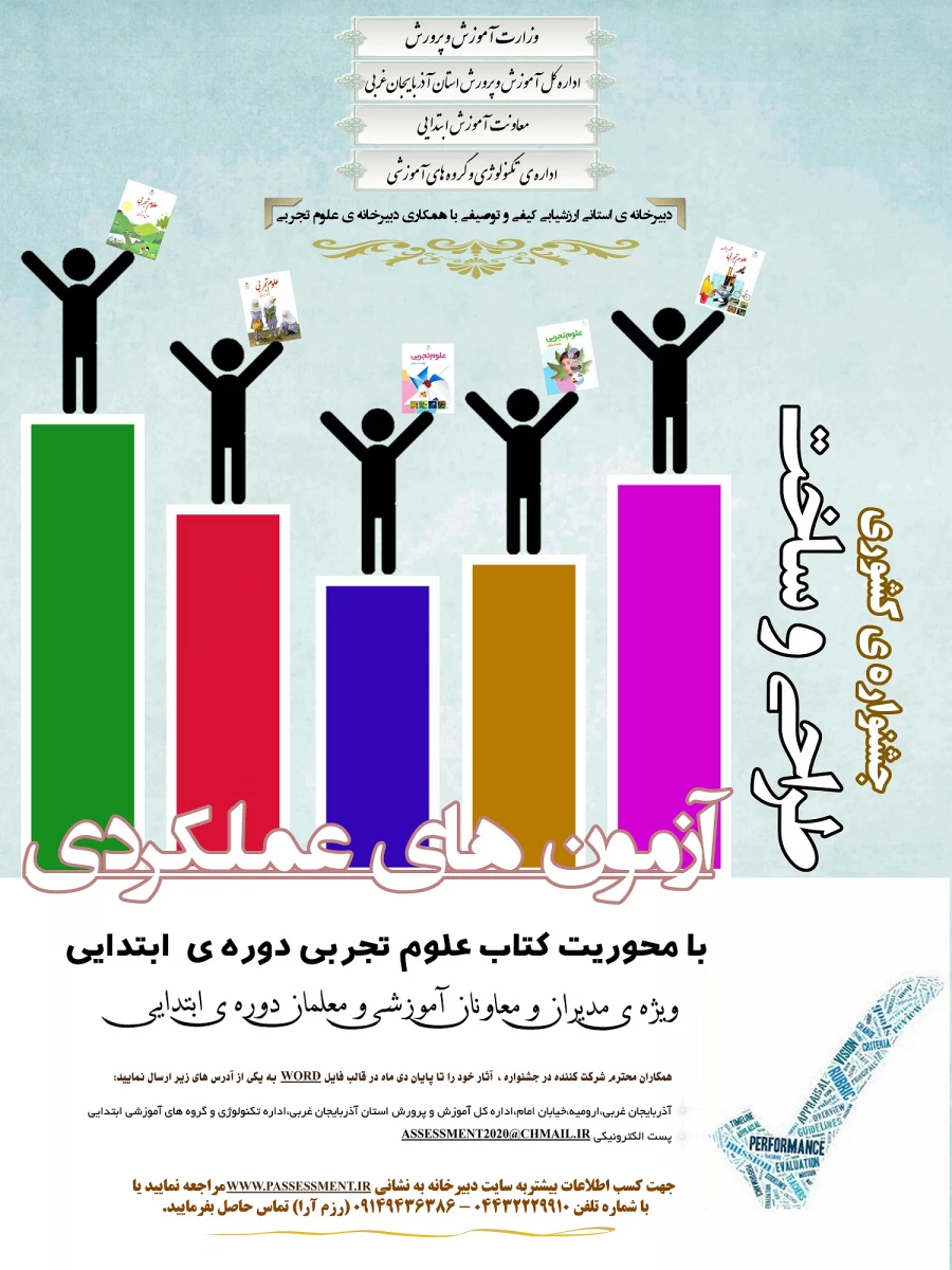 اولین جشنواره طراحی و ساخت آزمون های عملکردی با محوریت کتاب علوم تجربی دوره ابتدایی 3