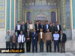 در آستانه ایام الله  دهه فجر با حضور در مزار شهدای معلم :

تجدید میثاق کارکنان دانشگاه فرهنگیان یزد  با آرمان های شهدا 
 8