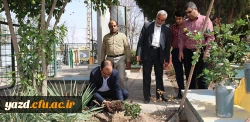 در پردیس شهیدان پاک نژاد یزد صورت گرفت:

کاشت نهال به مناسبت نکوداشت هفته منابع طبیعی و روز درخت کاری 
 2