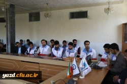 جلسه تودیع ومعارفه دبیران کانون های دانشجویی هلال احمر پردیس های استانی 5