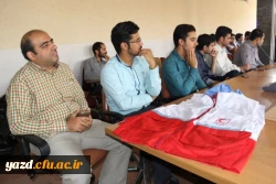جلسه تودیع ومعارفه دبیران کانون های دانشجویی هلال احمر پردیس های استانی 8