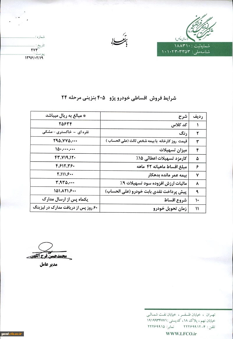 بخشنامه :

اعطای تسهیلات خرید خودرو 2