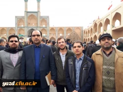 حضور پرشور دانشگاه فرهنگیان استان یزد در راهپیمایی ضد اغتشاشات اخیر 2