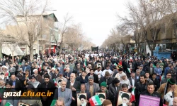 حضور پرشور دانشگاه فرهنگیان استان یزد در راهپیمایی ضد اغتشاشات اخیر 5