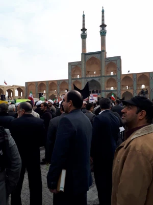 حضور پرشور دانشگاه فرهنگیان استان یزد در راهپیمایی ضد اغتشاشات اخیر 6