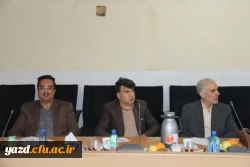 با حضور مشاور وزیر آموزش و پرورش، سی و چهارمین جلسه شورای فرهنگی و اجتماعی دانشگاه فرهنگیان یزد برگزار شد 5