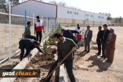 برگزاری مراسم به مناسبت ۱۵ اسفند روز درختکاری در دانشگاه فرهنگیان یزد 
 2