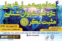 چهارمین همایش ملی تازه های روانشناسی مثبت نگر ایران در دانشگاه فرهنگیان بندرعباس برگزار می شود.
 2