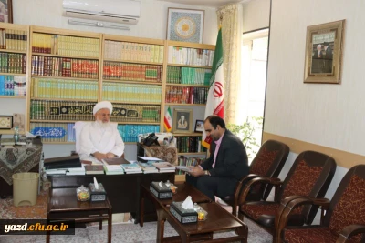 دیدار مدیر امور پردیس های استان با امام جمعه و نماینده ولی فقیه در استان یزد