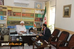 دیدار مدیر امور پردیس های استان با امام جمعه و نماینده ولی فیه در استان  به منظور معرفی دانشگاه فرهنگیان از طریق تعامل با ائمه جماعات و استفاده از ظرفیت خطبه های پیش از نماز جمعه
 5