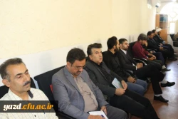 مراسم تودیع و معارفه مسئول دفتر نهاد نمایندگی مقام معظم رهبری(مدظله العالی):) 
در دانشگاه فرهنگیان استان یزد