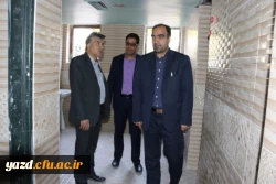 بازدید مسئولین دانشگاه فرهنگیان یزد از فضاهای آموزشی، فرهنگی و رفاهی پردیس شهیدان پاک نژاد یزد
 4