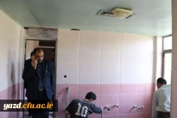 بازدید مسئولین دانشگاه فرهنگیان یزد از فضاهای آموزشی، فرهنگی و رفاهی پردیس شهیدان پاک نژاد یزد
 10