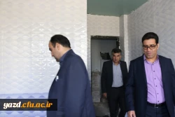 بازدید مسئولین دانشگاه فرهنگیان یزد از فضاهای آموزشی، فرهنگی و رفاهی پردیس شهیدان پاک نژاد یزد
 11