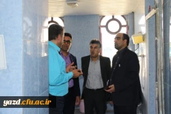 بازدید مسئولین دانشگاه فرهنگیان یزد از فضاهای آموزشی، فرهنگی و رفاهی پردیس شهیدان پاک نژاد یزد
 14