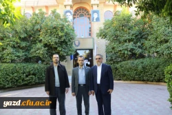 بازدید دکتر کچوئیان معاون نظارت، ارزیابی و تضمین کیفیت دانشگاه فرهنگیان و دکتر دلقندی مشاور رئیس دانشگاه و مدیرکل حراست دانشگاه فرهنگیان از پردیس های استان یزد 2