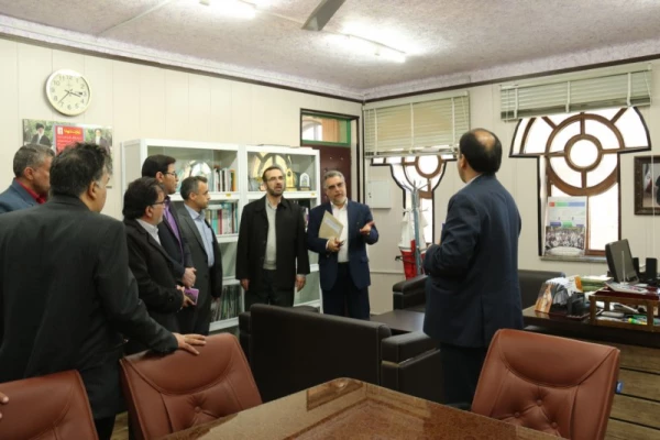 بازدید دکتر کچوئیان معاون نظارت، ارزیابی و تضمین کیفیت دانشگاه فرهنگیان و دکتر دلقندی مشاور رئیس دانشگاه و مدیرکل حراست دانشگاه فرهنگیان از پردیس های استان یزد 3