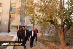 بازدید دکتر کچوئیان معاون نظارت، ارزیابی و تضمین کیفیت دانشگاه فرهنگیان و دکتر دلقندی مشاور رئیس دانشگاه و مدیرکل حراست دانشگاه فرهنگیان از پردیس های استان یزد 6