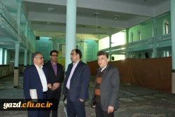 بازدید دکتر کچوئیان معاون نظارت، ارزیابی و تضمین کیفیت دانشگاه فرهنگیان و دکتر دلقندی مشاور رئیس دانشگاه و مدیرکل حراست دانشگاه فرهنگیان از پردیس های استان یزد 8