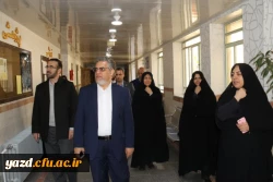 بازدید دکتر کچوئیان معاون نظارت، ارزیابی و تضمین کیفیت دانشگاه فرهنگیان و دکتر دلقندی مشاور رئیس دانشگاه و مدیرکل حراست دانشگاه فرهنگیان از پردیس های استان یزد 13