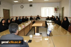 بازدید از پردیس فاطمه الزهرا (س) در اولین روز کاری مدیر جدید امور پردیس های استان یزد
 5