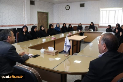 بازدید از پردیس فاطمه الزهرا (س) در اولین روز کاری مدیر جدید امور پردیس های استان یزد