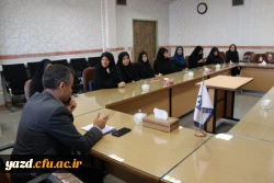 بازدید از پردیس فاطمه الزهرا (س) در اولین روز کاری مدیر جدید امور پردیس های استان یزد
 7