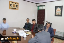 دیدار رئیس هیئت حسابرسی و کارشناسان دیوان محاسبات با مدیر پردیس های استان یزد 3
