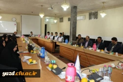 سی و نهمین جلسه شورای فرهنگی و اجتماعی دانشگاه فرهنگیان استان یزد با حضور مسئولین کشوری و استانی هلال احمر 
 7