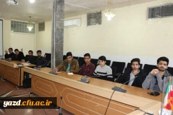 برگزاری جلسۀ پرسش و پاسخ نمایندگان کلاسی پردیس شهیدان پاک نژاد با مدیر پردیس های استان و مسئولین محترم آموزشی پردیس
 7