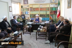 دیدار سرپرست دانشگاه فرهنگیان استان یزد با آیت الله ناصری نماینده ولی فقیه و امام جمعه یزد
 5