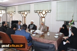 دیدار صدیقی، مسئول بسیج دانشجویی دانشگاه فرهنگیان کشور با سرپرست دانشگاه فرهنگیان یزد
 2