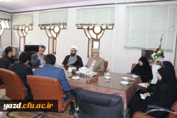 دیدار صدیقی، مسئول بسیج دانشجویی دانشگاه فرهنگیان کشور با سرپرست دانشگاه فرهنگیان یزد
 4