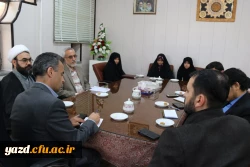 دیدار صدیقی، مسئول بسیج دانشجویی دانشگاه فرهنگیان کشور با سرپرست دانشگاه فرهنگیان یزد
 5