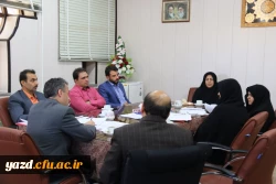 جلسه سرپرست دانشگاه فرهنگیان استان یزد با معاونان و کارشناسان حوزه دانشجویی پردیس های استان
 3