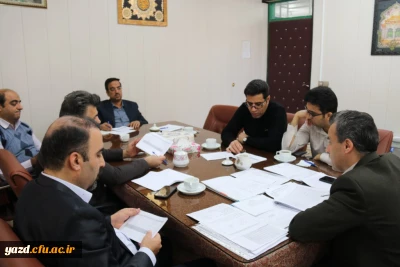 جلسه هماهنگی ارزیابی عملکرد مدیریت امور پردیس های استان یزد بر اساس رهنامه 40 ماده ای ریاست محترم دانشگاه فرهنگیان برگزار شد.