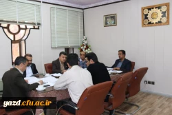 جلسه هماهنگی ارزیابی عملکرد مدیریت امور پردیس های استان یزد بر اساس رهنامه 40 ماده ای ریاست محترم دانشگاه فرهنگیان برگزار شد.
 3