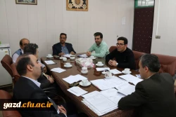 جلسه هماهنگی ارزیابی عملکرد مدیریت امور پردیس های استان یزد بر اساس رهنامه 40 ماده ای ریاست محترم دانشگاه فرهنگیان برگزار شد.
 4