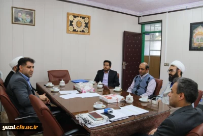 دیدار مسئولین بسیج دانشجویی استان یزد با مدیر امور پردیس های استان در ایام الله دهه فجر