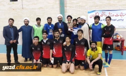 مسابقه جام چهلمین فجر انقلاب اسلامی بین حوزه و دانشگاه برگزار شد.