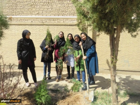 روز درختکاری در پردیس فاطمه الزهرا (س) یزد 2