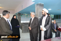 نشست صمیمانه پایان سال مدیر امور پردیس های استان با همکاران دانشگاه فرهنگیان یزد در آستانه عید باستانی نوروز 
 19