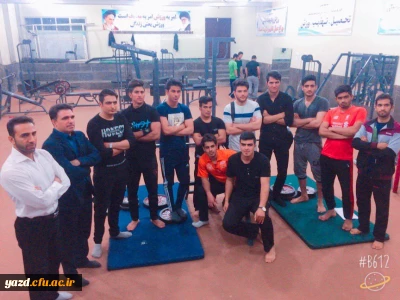 برگزاری مسابقات پرس سینه دانشجو معلمان پردیس شهیدان پاک نژاد یزد