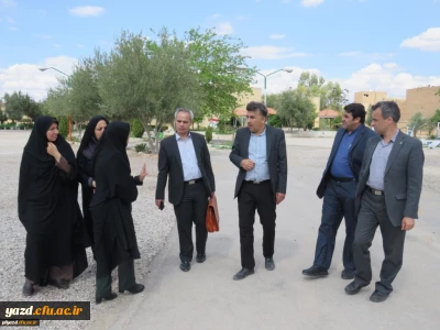 گزارش تصویری از بازدید آقای فراهانی معاون مدیرکل اعتبارات، تعهدات و درآمدها و آقای مجیدی رئیس اداره حقوقی، قراردادها و املاک سازمان مرکزی از دانشگاه فرهنگیان یزد