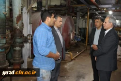 گزارش تصویری از بازدید آقای فراهانی معاون مدیرکل اعتبارات، تعهدات و درآمدها و آقای مجیدی رئیس اداره حقوقی، قراردادها و املاک سازمان مرکزی از دانشگاه فرهنگیان یزد 5