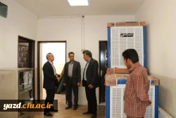 گزارش تصویری از بازدید آقای فراهانی معاون مدیرکل اعتبارات، تعهدات و درآمدها و آقای مجیدی رئیس اداره حقوقی، قراردادها و املاک سازمان مرکزی از دانشگاه فرهنگیان یزد 7