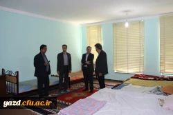 گزارش تصویری از بازدید آقای فراهانی معاون مدیرکل اعتبارات، تعهدات و درآمدها و آقای مجیدی رئیس اداره حقوقی، قراردادها و املاک سازمان مرکزی از دانشگاه فرهنگیان یزد 8