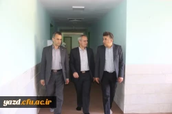 گزارش تصویری از بازدید آقای فراهانی معاون مدیرکل اعتبارات، تعهدات و درآمدها و آقای مجیدی رئیس اداره حقوقی، قراردادها و املاک سازمان مرکزی از دانشگاه فرهنگیان یزد 9