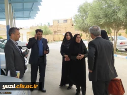 گزارش تصویری از بازدید آقای فراهانی معاون مدیرکل اعتبارات، تعهدات و درآمدها و آقای مجیدی رئیس اداره حقوقی، قراردادها و املاک سازمان مرکزی از دانشگاه فرهنگیان یزد 13